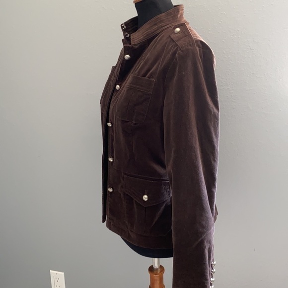 Brown Button Down Corduroy Jacket medium - Picture 6 of 8